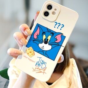 Tom and Jerry Case Fits Apple iPhone 12 Protective Slim Hybrid Rubber Bumper new